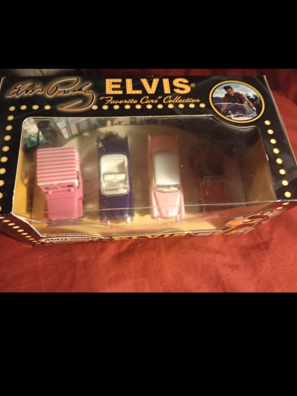 Elvis Favorite Cars Collection Die-Cast Model Set - Pink, Purple, White